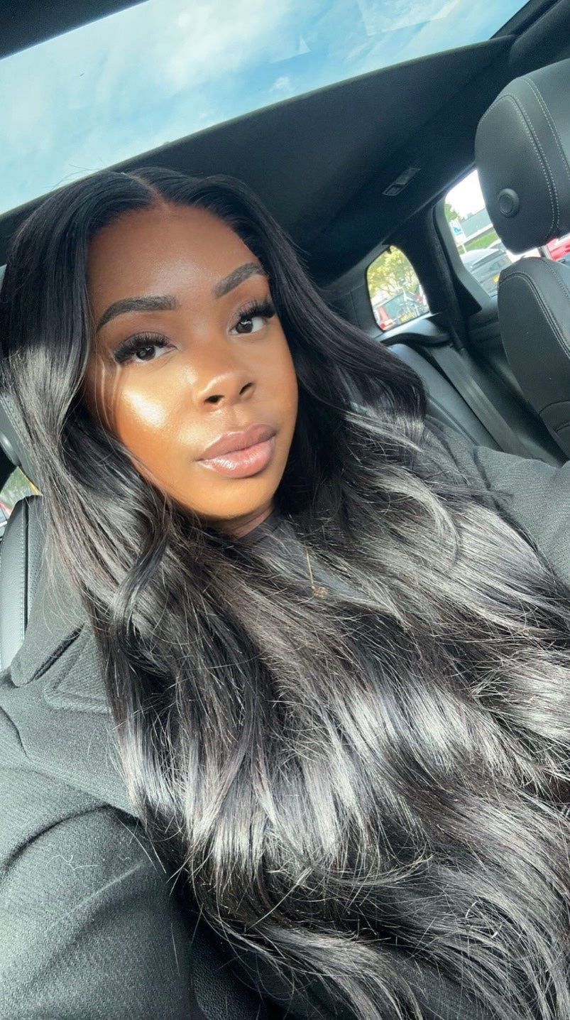 7x7 HD closure wig straight 26"