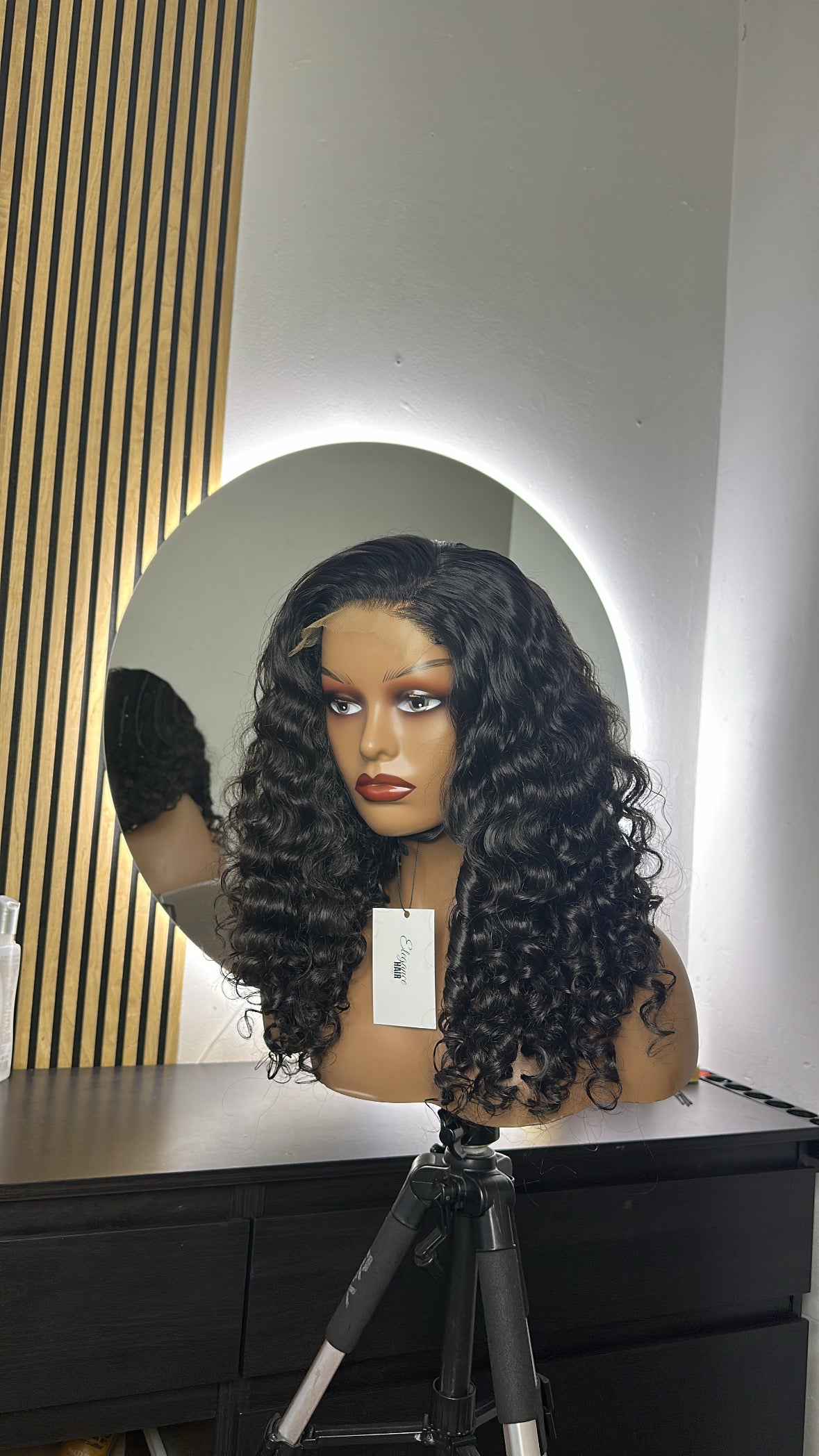 Raw Indian curly closure wig