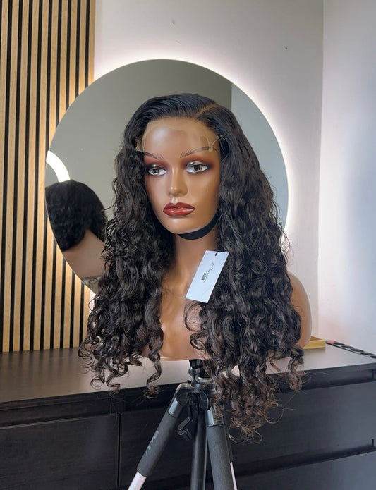 Indian curly 6x6 closure wig