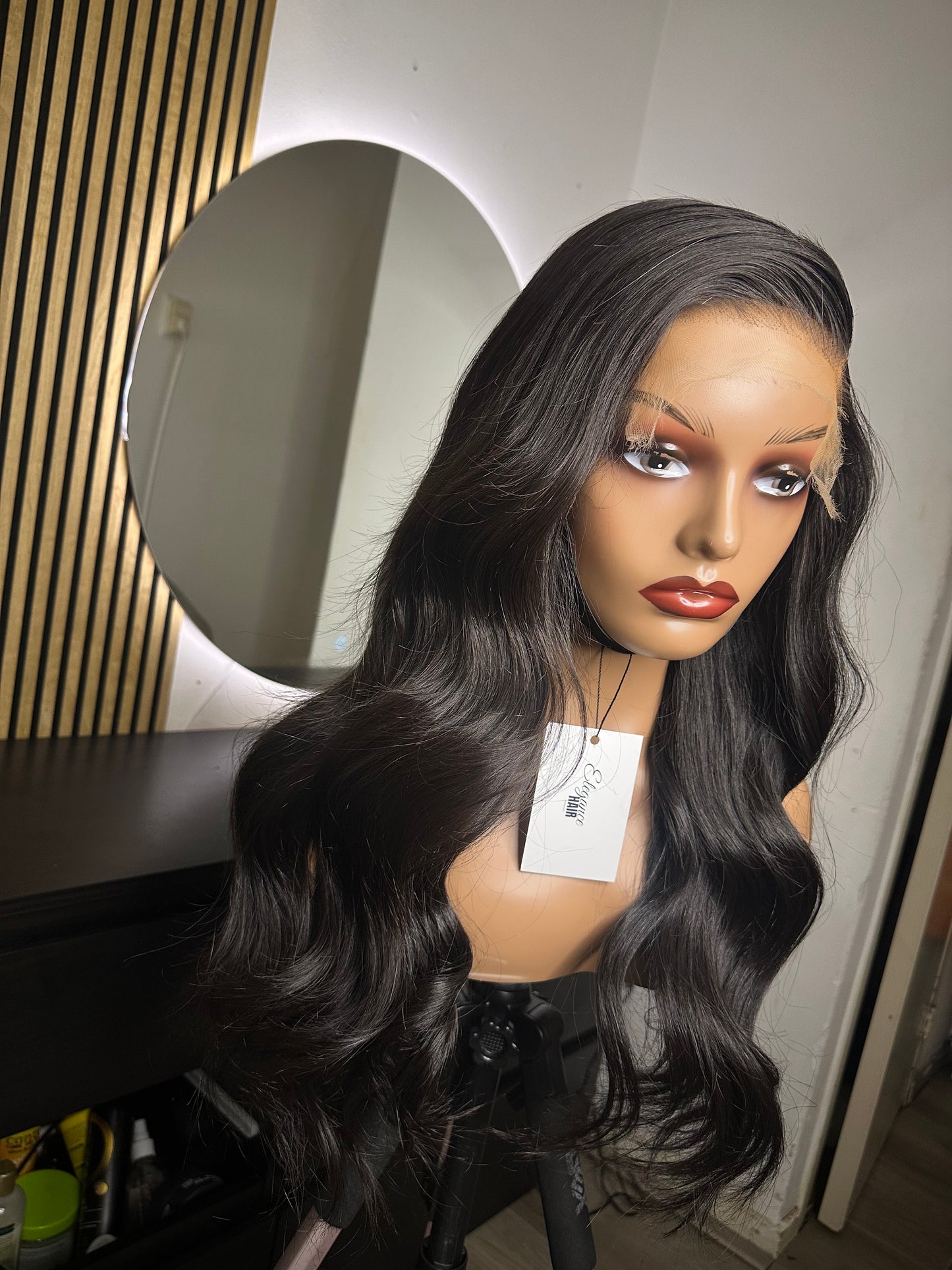 Raw Indian straight 7x7 HD closure wig
