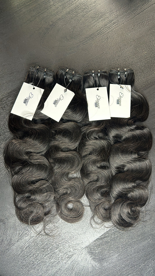 Raw Indian body wave bundles