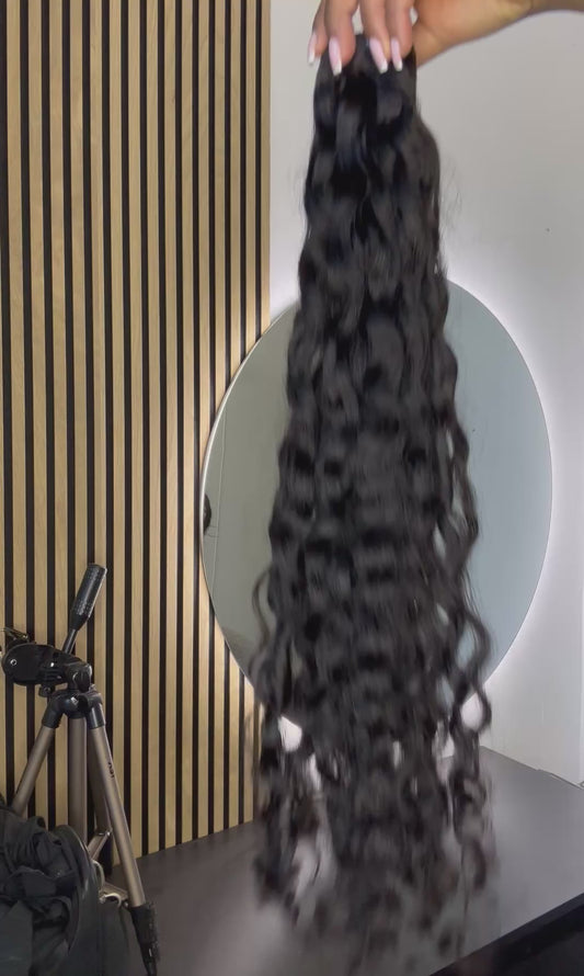 Raw loose wave bundles
